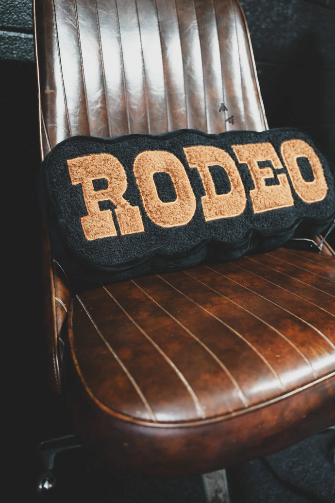 Rodeo Ready Black Pillow