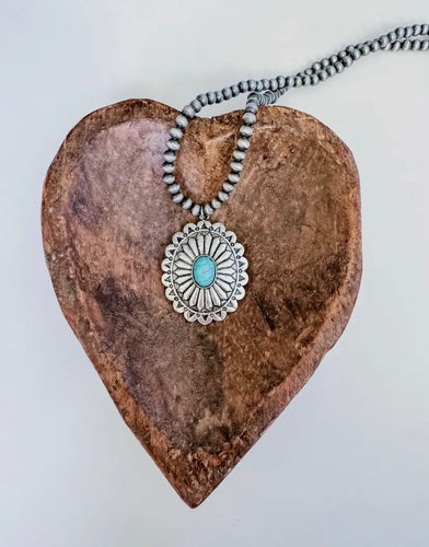 Concho Pendant Necklace