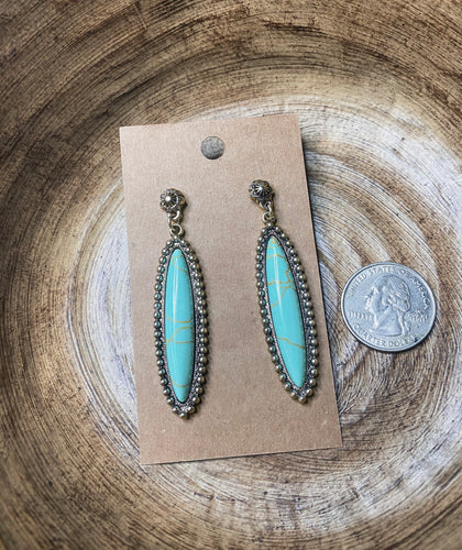 Western Oval Post Earrings