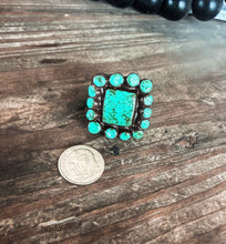 Load image into Gallery viewer, Turquoise Concho Clay Ring