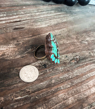 Load image into Gallery viewer, Turquoise Concho Clay Ring