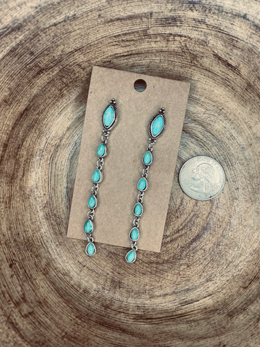 Western Semi Stone Earrings