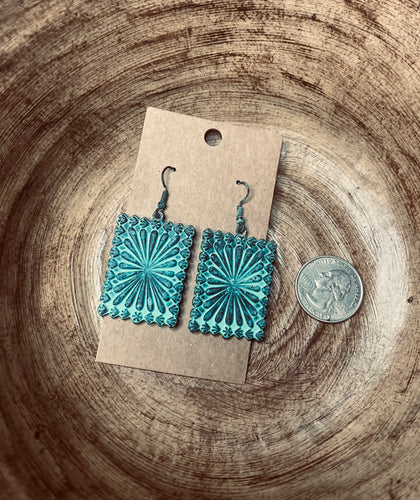 Patina Western Earrings