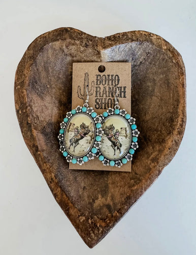 Cowboy Desert Rodeo Earrings
