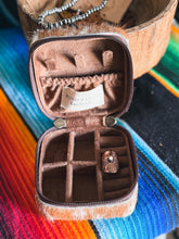 Load image into Gallery viewer, Mini Cowhide Tan Jewelry Box