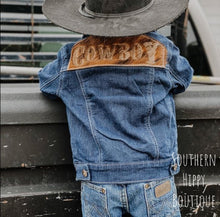 Load image into Gallery viewer, Cowboy Kids Denim Jacket